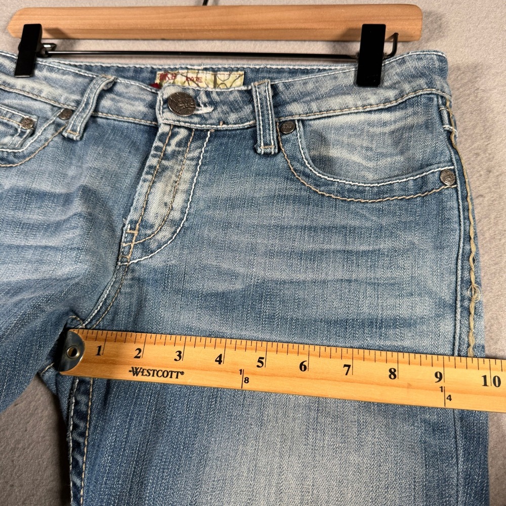 BKE Kate Bootcut Jeans Womens 28x35.5 Medium Wash Contrast Stitch Stretch Denim - Picture 9 of 16